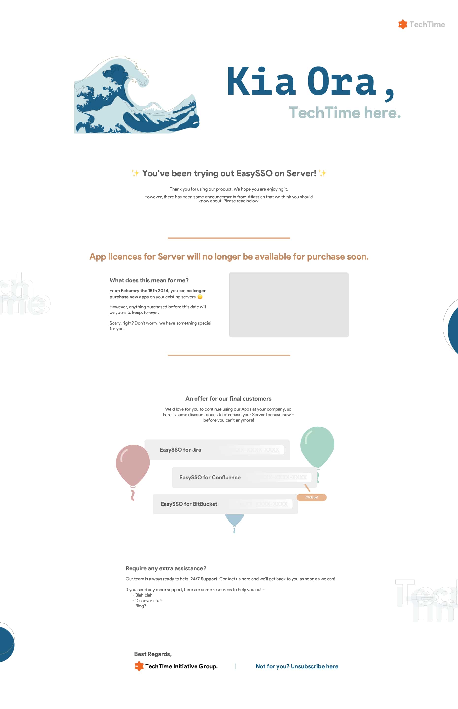 Email design for regular mail